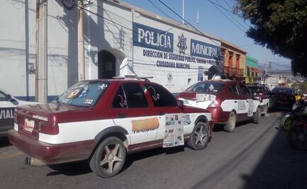 Protestan transportistas contra policías municipales; realizan bloqueo en la capital