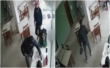 En segundos, hombres armados asaltan a comensales de restaurante en la ciudad de Oaxaca