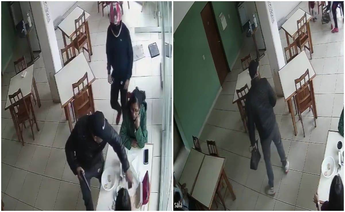 En segundos, hombres armados asaltan a comensales de restaurante en la ciudad de Oaxaca