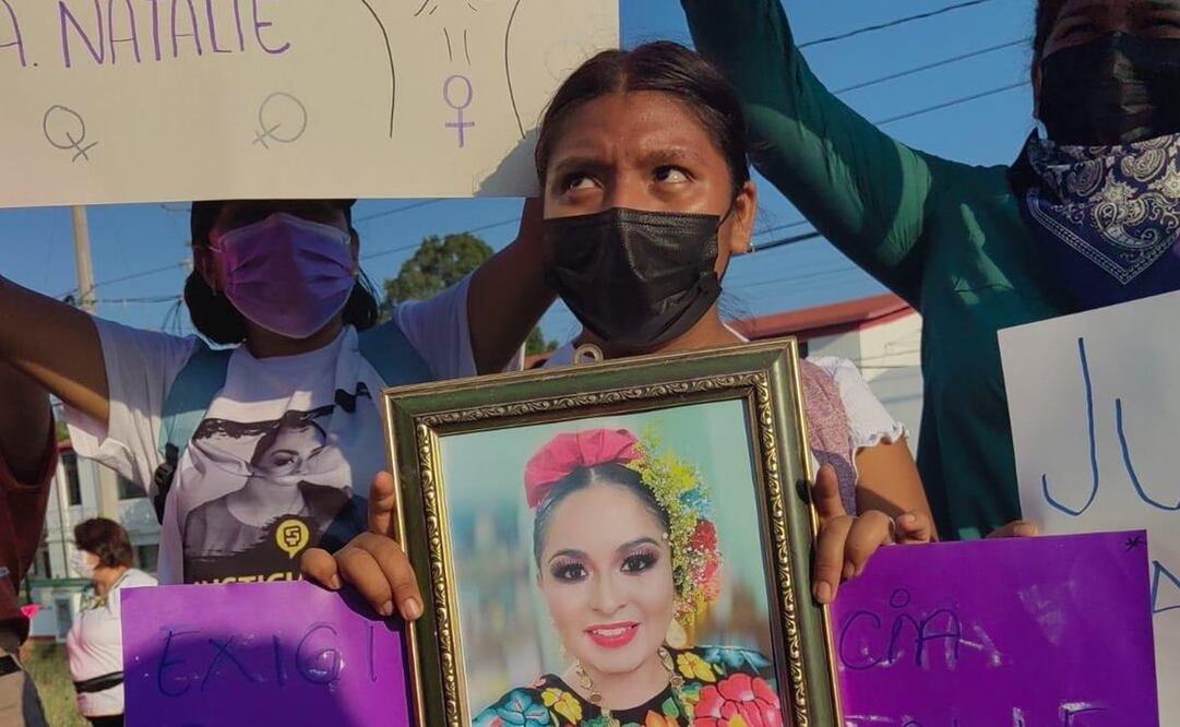 Con marcha, mujeres exigen justicia para Jasibhe, ginecóloga asesinada en Oaxaca tras agresión de su novio. Fotos: Roselia Chaca