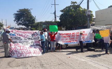 Pobladores de 25 comunidades del Istmo de Oaxaca protestan contra CFE; exigen pago por uso de tierra