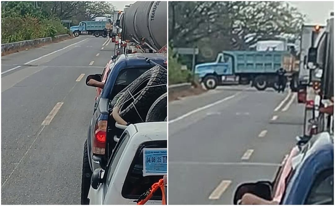 Bloqueo a la carretera Panamericana en el Istmo de Oaxaca. Foto: Especial