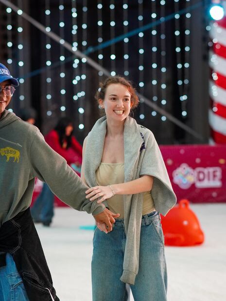 Pista de hielo en el Parque Primavera. Foto: Parque Primavera Oaxaqueña