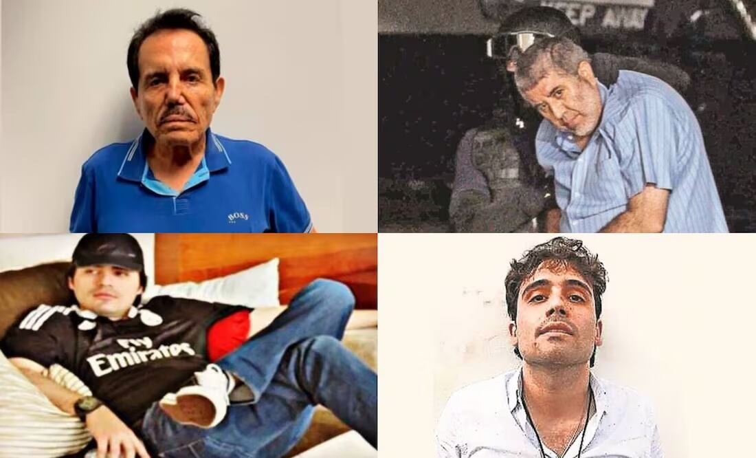 Ismael "El Mayo" Zambada, Vicente Carrillo Fuentes “el Viceroy” Dámaso López Serrano el “Mini Lic.” y Ovidio Guzmán López. Foto: Archivo/EL UNIVERSAL