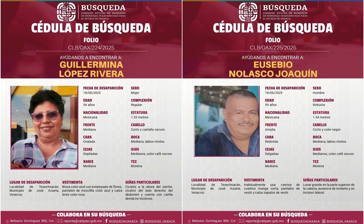 Desaparecen padres de ex candidata a diputada local por el PVEM; clama ayuda a las autoridades de Oaxaca y Veracruz