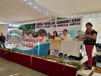 “Tribunal popular” exige cancelación de la actividad minera en Oaxaca