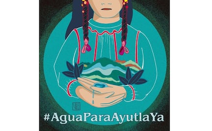 Con “Ilustratona”, artistas y escritores exigen agua para Ayutla, la comunidad lleva más de mil días de sed