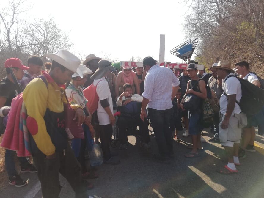 Alertan presencia de extranjeros ajenos en Viacrucis del Migrante: contigente llega a la Costa de Oaxaca. Foto: Especial