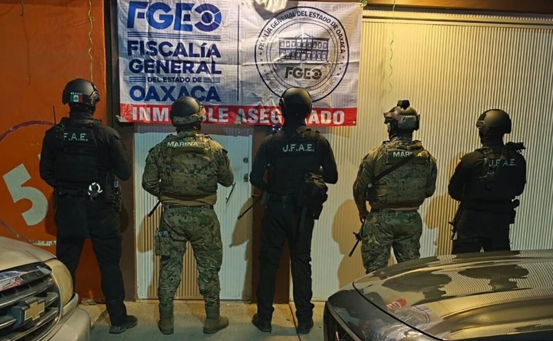 Autoridades catearon 12 inmuebles vinculados a las actividades delictivas de la ASAEO. Foto: Especial