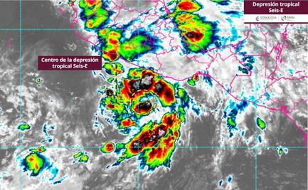Se intensifica depresión tropical Seis-E frente a costas del Océano Pacífico; advierten efectos en Oaxaca