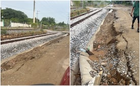 Vecinos advierten por obras de mala calidad a las vías férreas que ingresan a la refinería de Salina Cruz