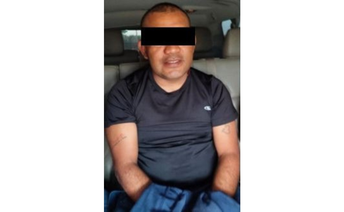 Cae elemento de la Policía Auxiliar Bancaria. Foto: Especial