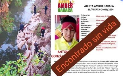 Localizan sin vida a niño de 8 años reportado como desaparecido en la Mixteca de Oaxaca