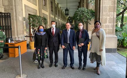 Atienden Murat y AMLO restauración de monumentos históricos de Oaxaca dañados por sismos