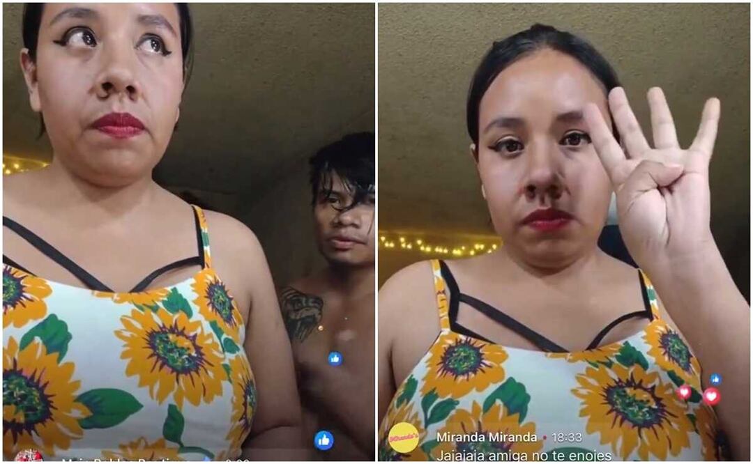 Mujer es golpeada por su pareja en transmisión en vivo; policías de Oaxaca detienen al violentador. Fotos: Capturas de video