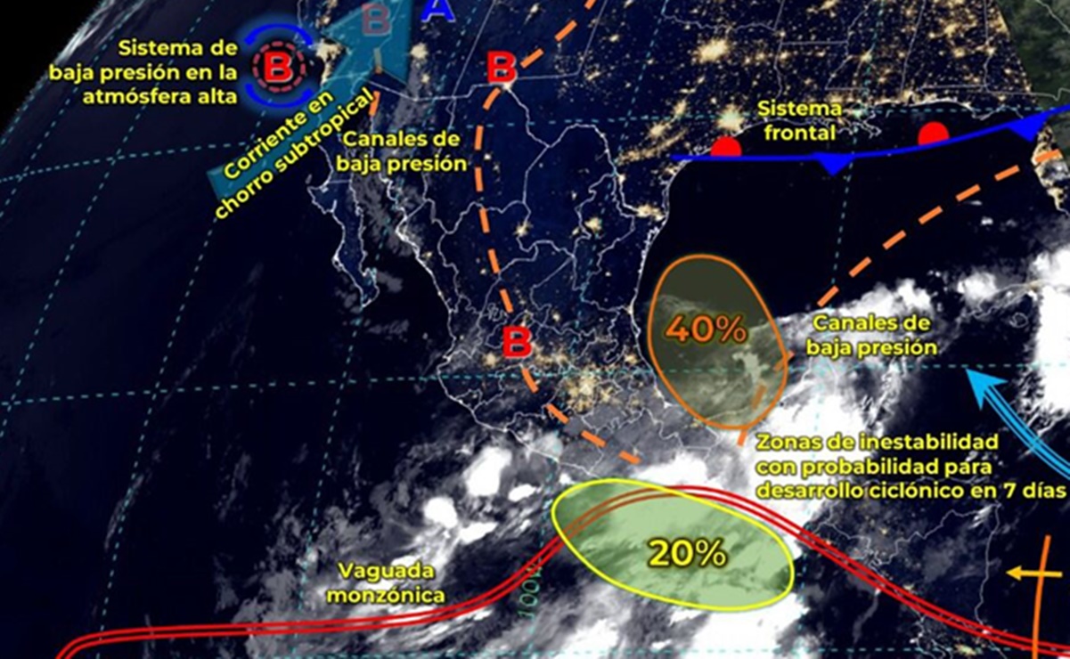 Se pronostican lluvias en la Costa, Istmo y Sierra Sur de Oaxaca para este jueves. Foto: Especial