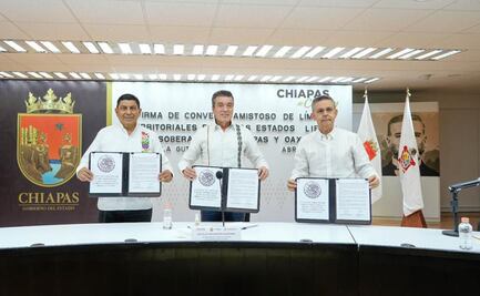 Con convenio amistoso, gobernadores acuerdan límites entre Oaxaca y Chiapas en zona Sur
