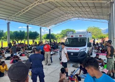 Llegan dos caravanas de migrantes a Oaxaca; suman 10 en lo que va de 2024