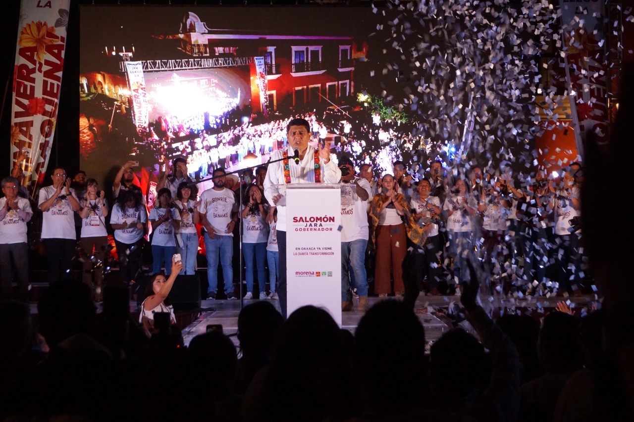 Oaxaca paga “amor” de AMLO y lleva a la victoria a Salomón Jara. Fotos: Edwin Hernández
