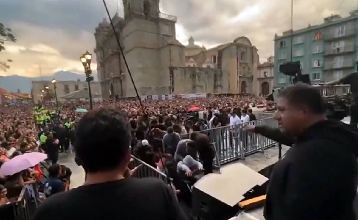 VIDEO: Fans de Siddhartha arremeten contra personas que se le dio 'acceso exclusivo' a concierto en Oaxaca