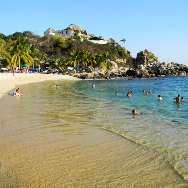 Playa Puerto Angelito en Oaxaca. Foto: programadestinosmexico