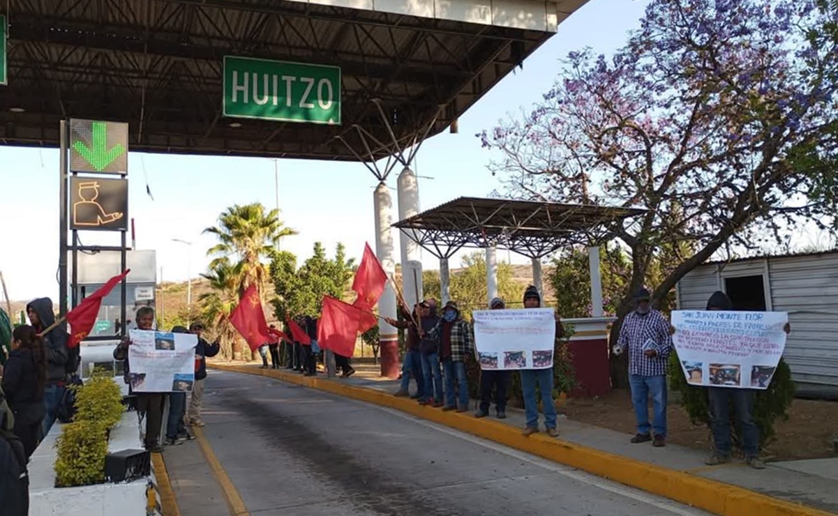 Toman caseta de Huitzo; exigen obras de electrificación para 6 comunidades de la Mixteca de Oaxaca