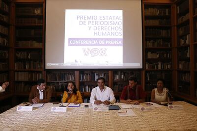 Lanzan convocatoria para el Premio Estatal de Periodismo y DH
