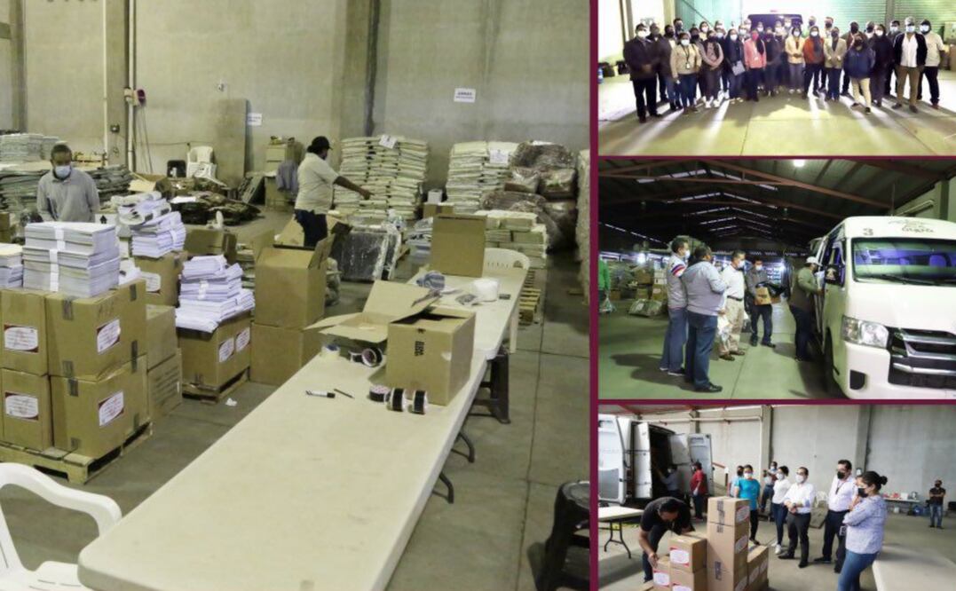 Listas más de 100 mil boletas para elecciones extraordinarias en siete municipios de Oaxaca sin edil. Foto: IEEPCO