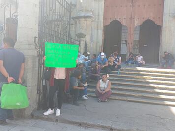 Con protesta pacífica, piden ambulantes espacios de comercio a Martínez Neri en Oaxaca