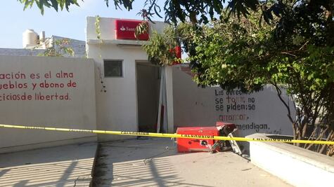 Destruyen y arrancan cajero en Pagaduría del IEEPO; van tres en una semana