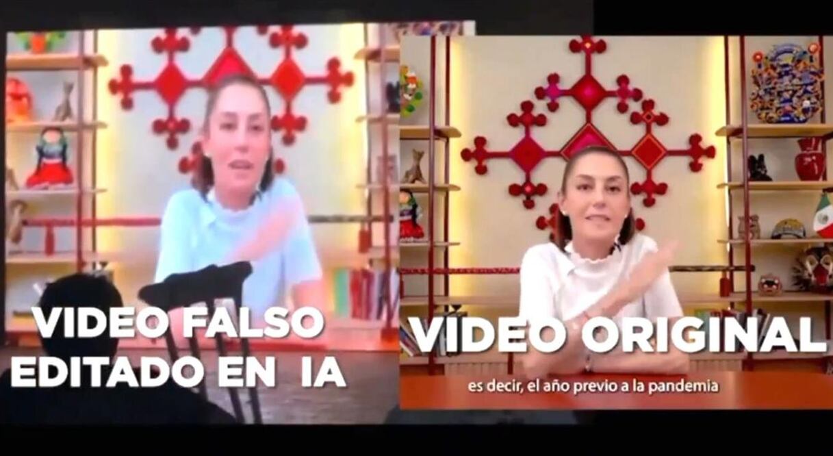 Acusan a candidato del PT en Tuxtepec de alterar video de Sheinbaum utilizando Inteligencia Artificial. Foto: Especial