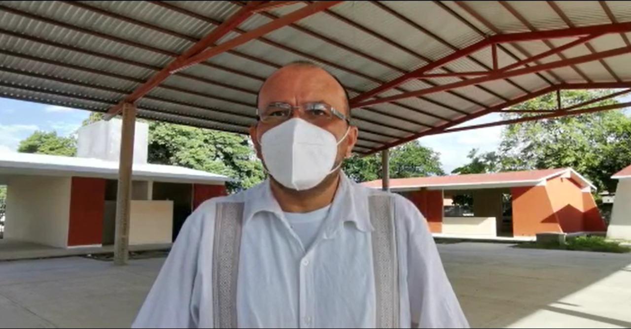 A 4 años de los sismos, docentes piden al gobierno concluya reconstrucción de primaria en Istmo. Foto: Especial