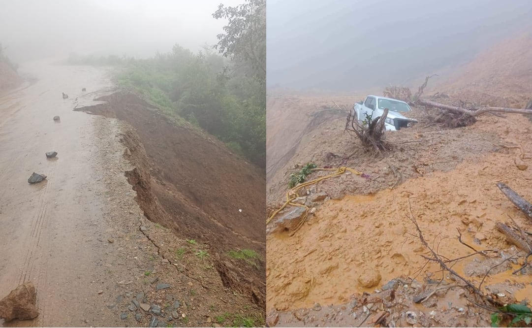Afectaciones por las fuertes lluvias en Oaxaca. Fotos: Cortesía y Especial