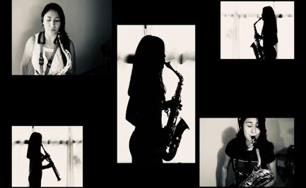 Músico oaxaqueño homenajea fuerza de María Elena en una pieza de saxafón