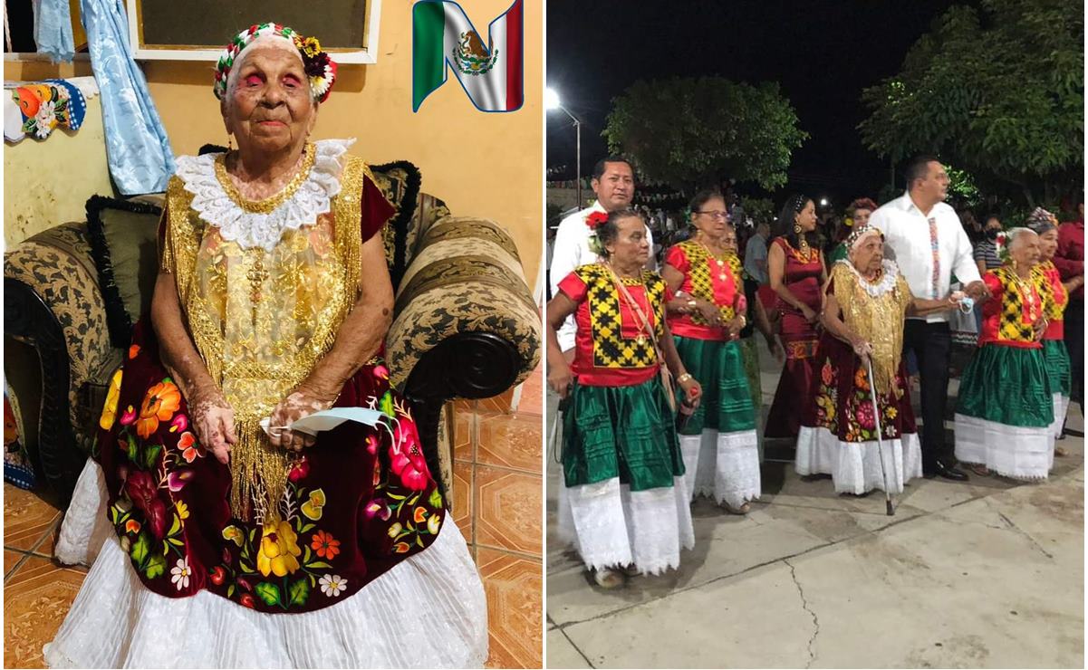 Coronan como "Señora Independencia" a abuela zapoteca de 104 años de Niltepec, en el Istmo de Oaxaca. Foto: Especial
