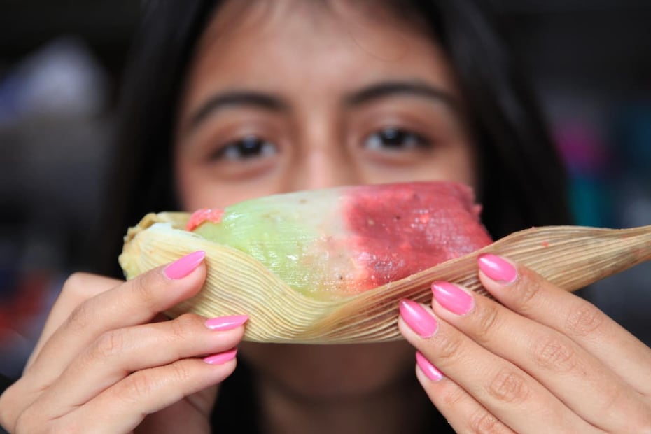La Tamalería crea el tamal para el Grito de Independencia. Foto: Edwin Hernández