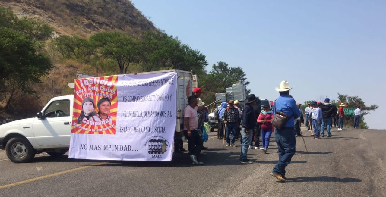 Pueblos de la Mixteca de Oaxaca piden justicia para Bety Cariño y Jyri Jaakkola, a 14 años de ser asesinados