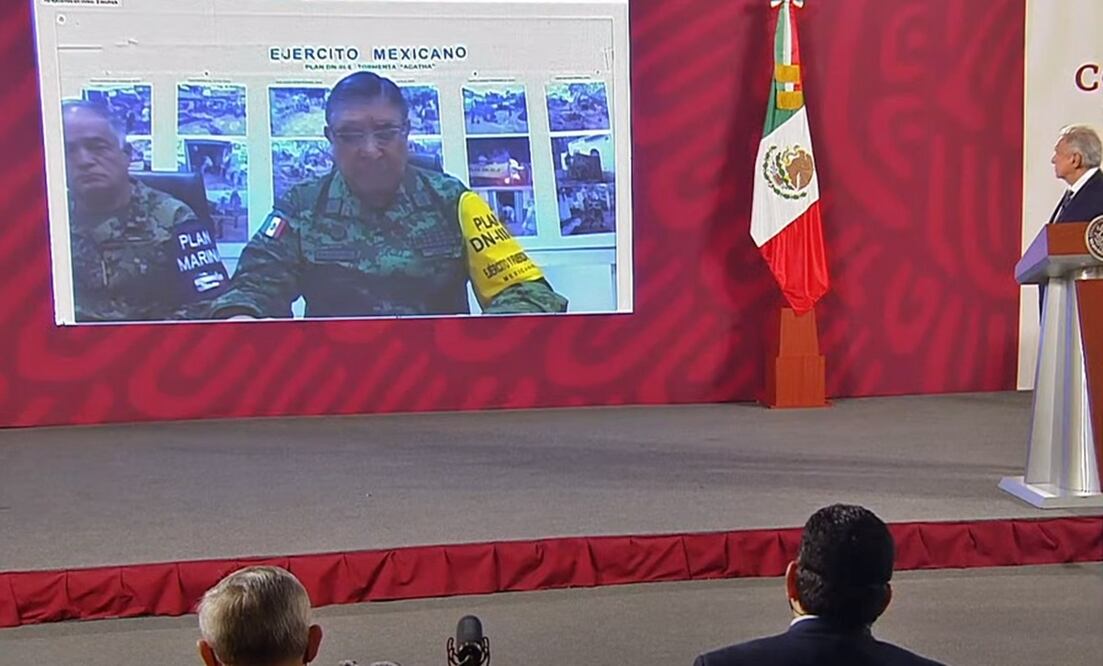 Agatha. Más de 4 mil elementos federales participan en apoyo a población afectada en Oaxaca: Sedena. Foto: Especial