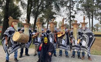 Regresan con baile y música los huehuentones de Oaxaca a la CDMX, tras 2 años de ausencia
