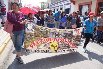 Se moviliza S-22 en la entidad oaxaqueña; insiste en abrogración de reforma