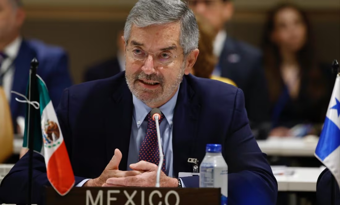 Canciller De la Fuente llama a la solución en Gaza con Palestina e Israel como Estados