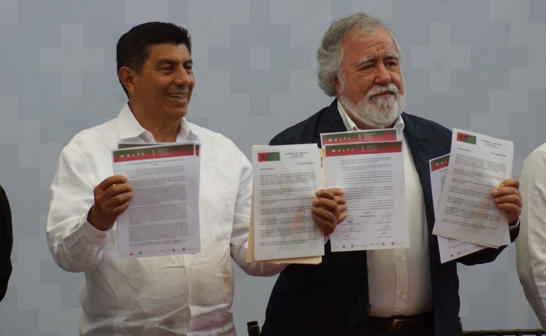 Por primera vez en décadas, gobiernos de Oaxaca y federal instalan mesa de paz con MULT, Ubisort y MULTI. Fotos: Edwin Hernández