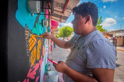 Murales contra la violencia, un galardón de la juventud