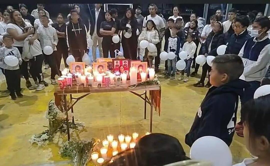 Despiden a cuatro jugadores de basquetbol infantil que fallecieron en accidente carretero en Oaxaca