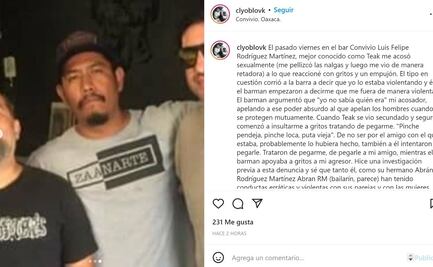 Denuncia escritora Clyo Mendoza a hombre que la acosó sexualmente en bar de Oaxaca