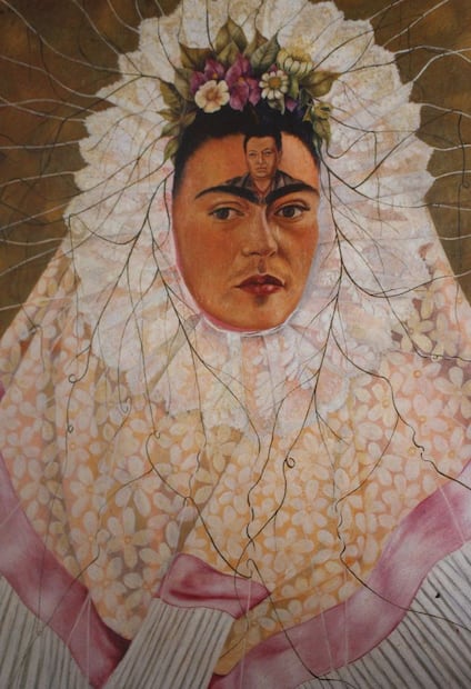 "Autorretrato como tehuana” de Frida Kahlo. Foto: FB@Museo Frida Kahlo