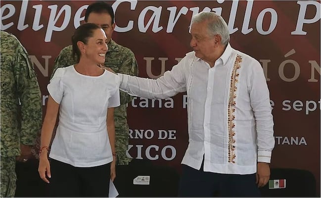 Sheinbaum cuestiona filtraciones de EU; AMLO la respalda, "hay intereses políticos", dice