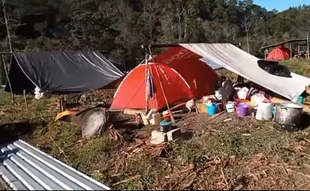 Familias desplazadas por la violencia en Río Santiago, Oaxaca. Foto: Especial