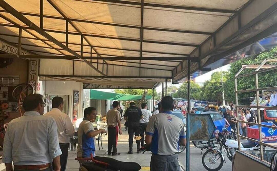 La Sedena investiga explosivo usado en ataque a pizzería de Juchitán, Oaxaca. Foto: