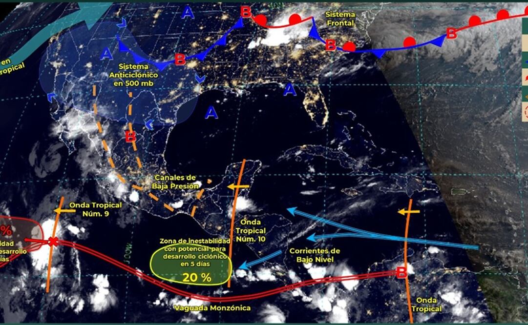 Canal de baja presión provocará lluvias intensas y tormentas en Oaxaca, reporta CEPCO. Foto: Especial